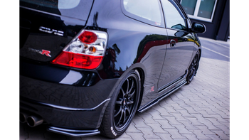 Diffuser Honda CIVIC VI Facelift Side Skirts Gloss Black