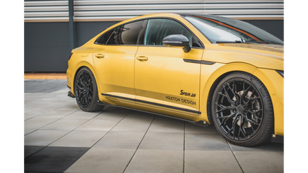 Dokładka Volkswagen Arteon R-Line Progi Racing Black + Gloss Flaps