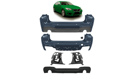 Bumper BMW 5 F07 Facelift Rear with Diffuser