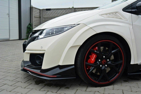 FRONT SPLITTER v.2 HONDA CIVIC IX TYPE R - Gloss Black