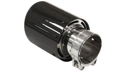 Końcówka tłumika 114mm wejście 76mm Carbon Gloss