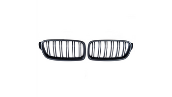 Grill BMW 3 F30 F31 podwójne żeberka Matt Black