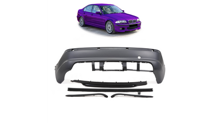 Bumper BMW 3 E46 Rear with Diffuser