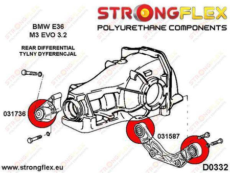 Rear diff mount - front bush E36 M3 EVO