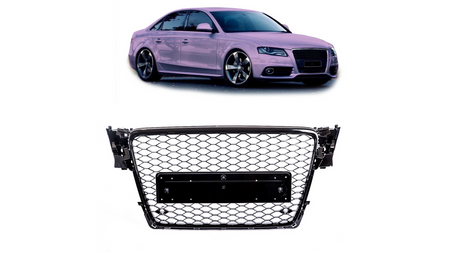 Grill Audi A4 B8 Chrome & Black