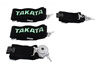 Racing seat belts 4p 3" Black Takata Replica