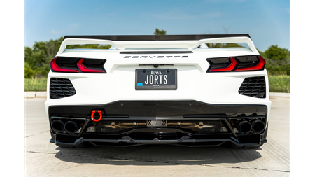 Splitter Chevrolet Corvette C8 Tył Środkowy Gloss Black