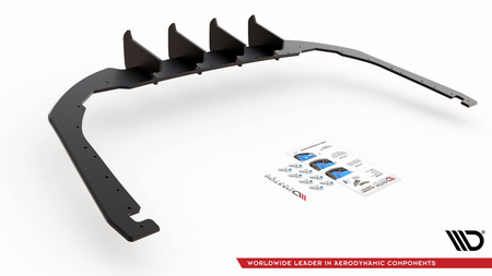 Diffuser Volkswagen Arteon R-Line Rear Valance + Flaps Black Racing Durability