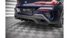 Splitter BMW 8 G16 M-Pack Tył Środkowy z Dyfuzorem Gloss Black