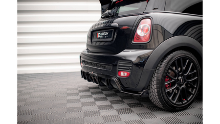 Dokładka Mini Cooper John Cooper Works R56 Zderzak Tył Gloss Black