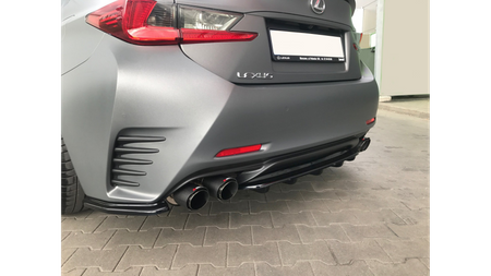 Splitter Lexus RC Tył Środkowy z Dyfuzorem Gloss Black