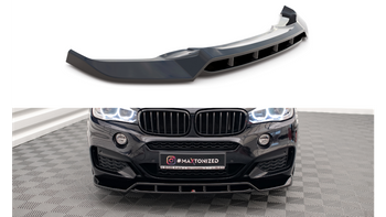 Splitter BMW X6 F16 M-Pack przód v.2 Gloss Black