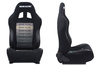Racing seat RAPID Bride Velvet Black Grey