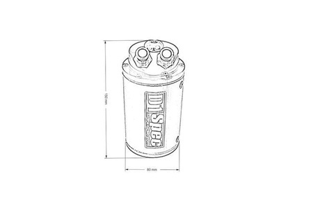 Oil catch tank D1Spec 15mm Silver