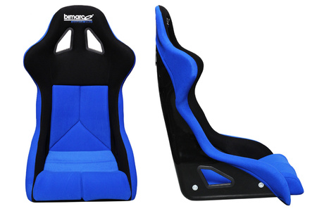 Fotel Sportowy Bimarco Cobra PRO Welur Blue-Black FIA