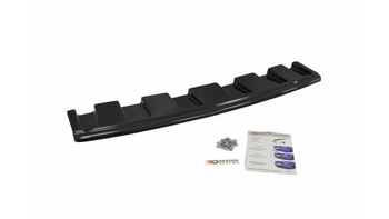 Splitter Audi S6 C7 Avant Rear Central without Diffuser Gloss Black