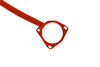Front upper strut bar Renault Clio 3 Red