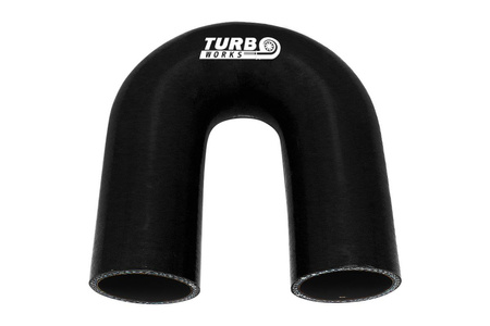 Elbow 180deg TurboWorks Black 28mm