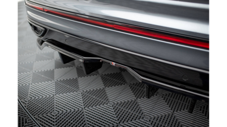 Splitter Volkswagen Tiguan II Facelift Allspace R-Line Rear Central with Diffuser