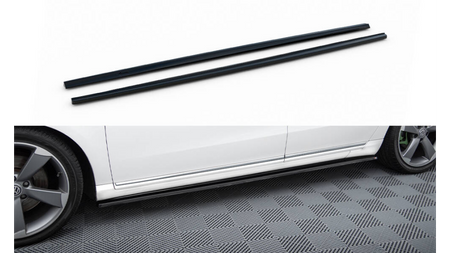 SIDE SKIRTS DIFFUSERS Vw Passat B7 R-Line Gloss Black