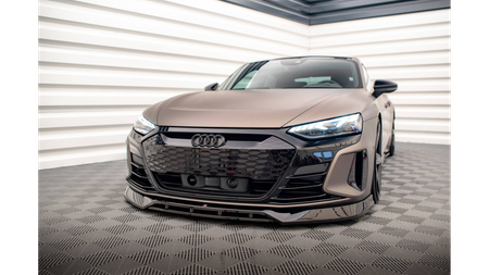 Splitter Audi e-Tron GT Front v.3 Gloss Black