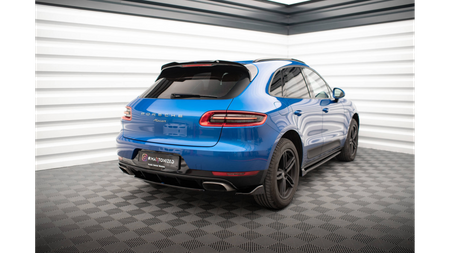 Splitter Porsche Macan I Tył Boczne Gloss Black