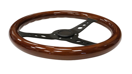 Steering wheel 350mm Wood Black