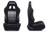 Racing seat RAPID Bride Velvet Black Grey