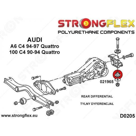 Rear differential - rear bush SPORT