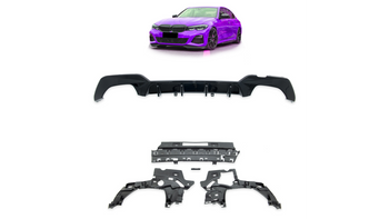 Dyfuzor BMW 3 G20 G21 Tył Gloss Black
