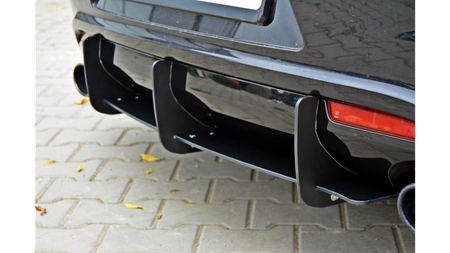 Diffuser Volkswagen Scirocco III R Rear + Rear Splitter Side