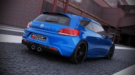 Diffuser Volkswagen Scirocco III R Rear Dual Tips Not primed