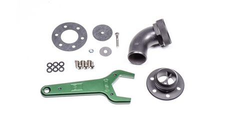 Radium Remote Mount Fill Neck - 24AN Elbow - 1.5in Barb