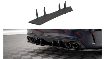 Diffuser Mercedes-Benz C W205 C43 Facelift Rear Street Pro Red