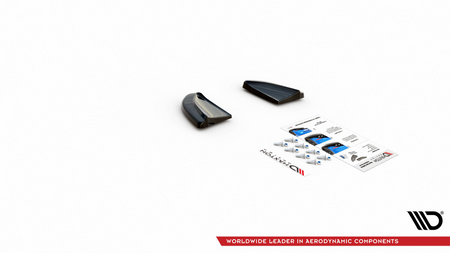 Splitter Fiat 500 Abarth I Facelift Rear Side Gloss Black