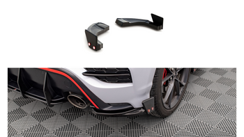 Splitter Hyundai Kona N Mk1 Rear Side Flaps Gloss Black v.1
