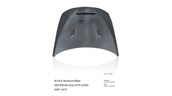Hood BMW 3 E92 E93 M3 With Air Vent Aluminium