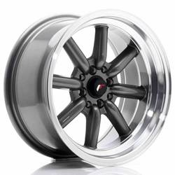JR Wheels JR19 16x8 ET-20-0 BLANK Gun Metal