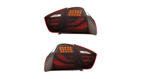 Lampy BMW 3 E90 Tył LED Red-Smoke