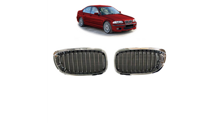 Grill BMW 3 E46 Compact pojedyncze żeberka Gloss Black