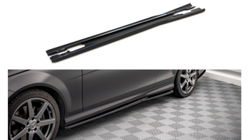 Diffuser Mercedes-Benz C C204 W204 Facelift S204 Facelift Side Skirts Gloss Black