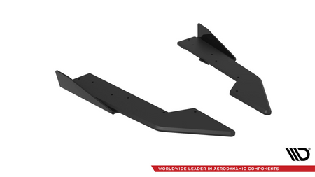 Splitter Ford Mustang GT Mk7 Tył Boczne Street Pro Black + Gloss Flaps