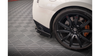 Splitter Nissan GTR R35 Facelift Rear Central + flaps Gloss Black