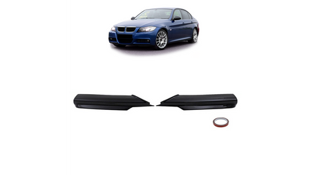 Diffuser BMW 3 E90 E91 Front Bumper Gloss Black