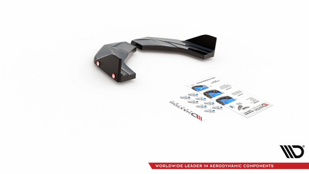 Splitter Hyundai I30 III N Tył Boczne v.7 + Flaps Gloss Black