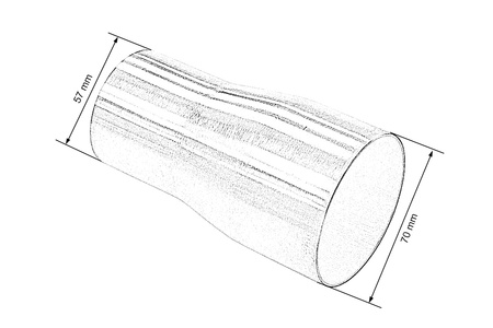 Exhaust Tip / Stainless Reducer  2,25-2,75"