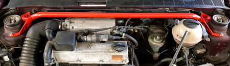 Front upper strut bar VW Golf 3 Red