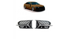 Fog Light Covers Audi A6 C8 Silver