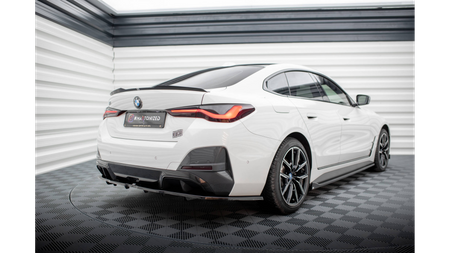 Splitter BMW 4 G26 M-Pack Tył Środkowy z Dyfuzorem v.1 Gloss Black