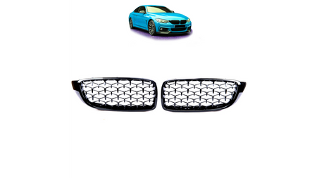 Grill BMW 4 F32 F82 F33 F83 F36 Gloss Black